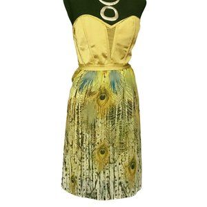 WOW Couture Lime Green Strapless Dress size Large